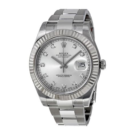 rolex datejust 2 silber